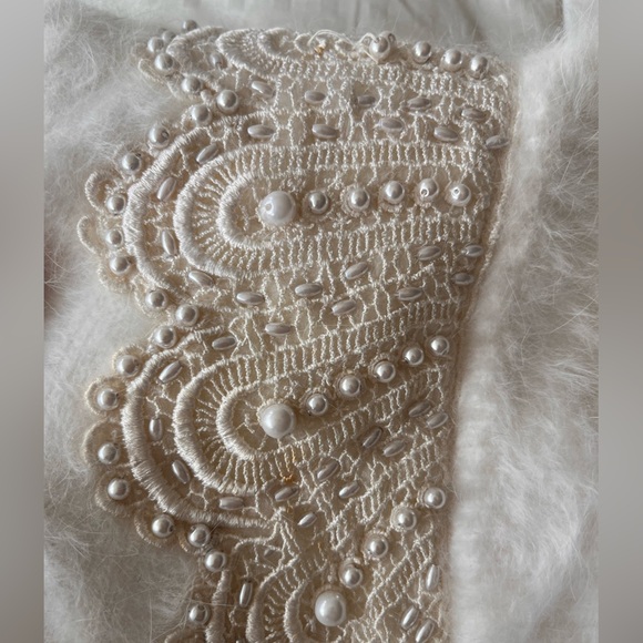 Rare Vintage Embellished Angora Blend Sweater Coat - Picture 15 of 15